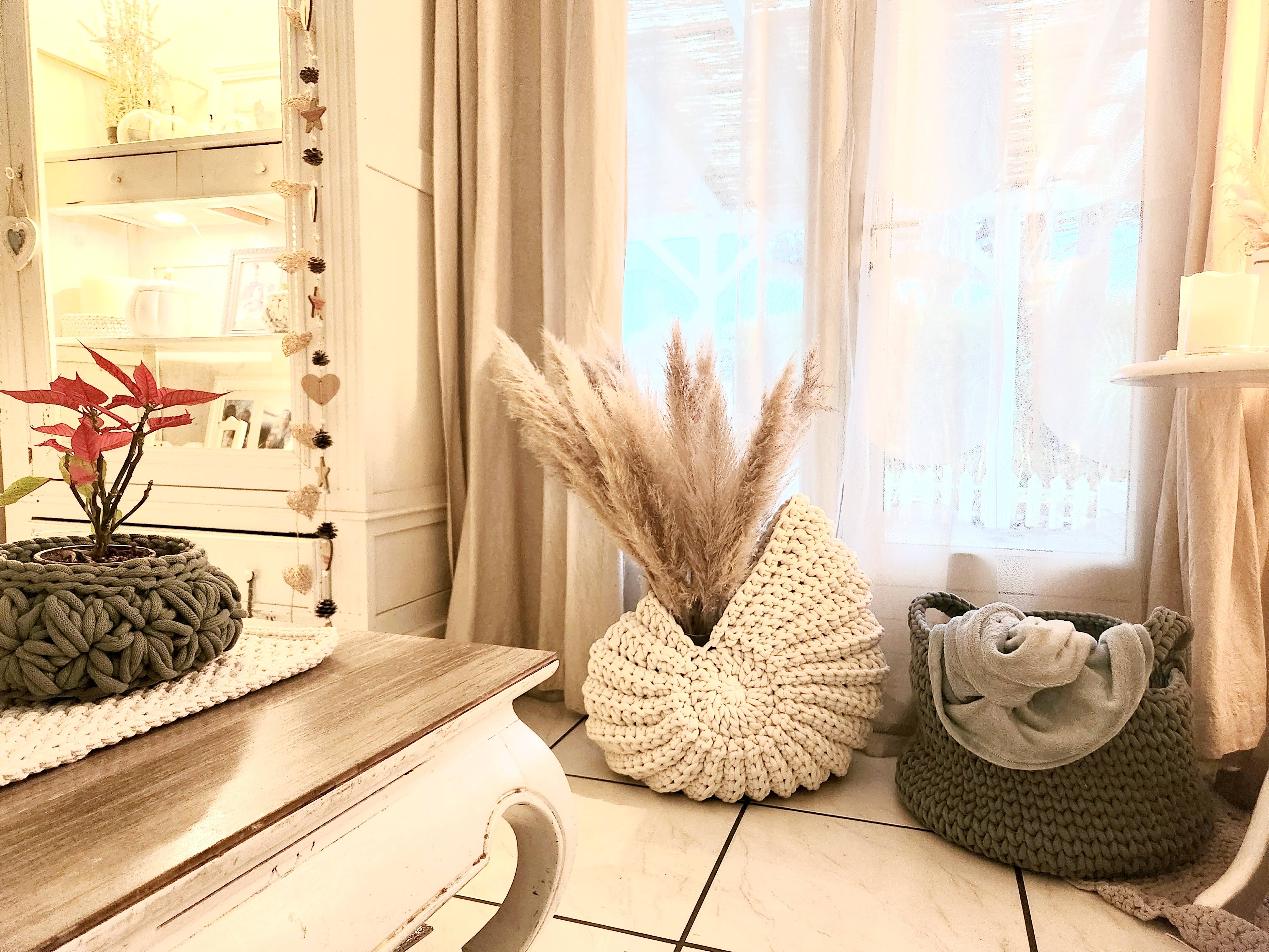 Naturalmarjory - Wholesale Basket - Ammonite XXL decorative basket “shells” in bohemian style,4