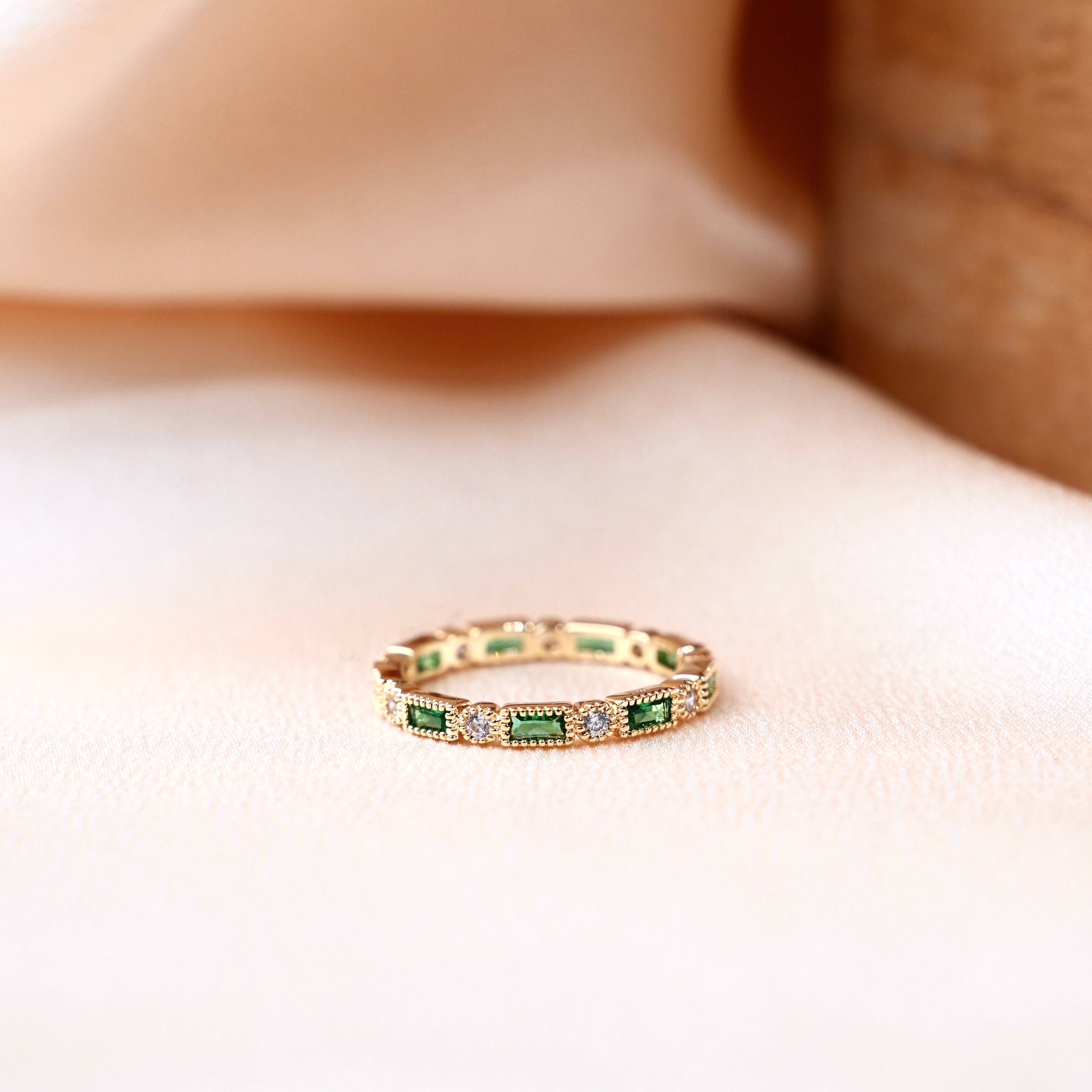 Meora Paris - Wholesale Multi-Stone Ring - Oasis ring 18k gold plated5