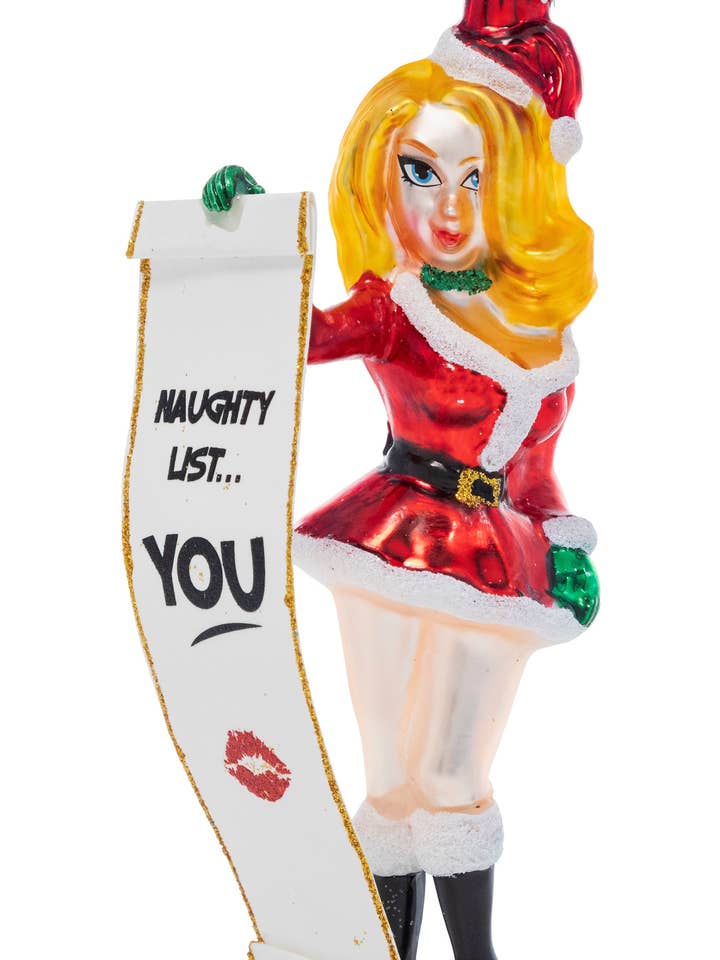 The Naughty List for wholesale by Cheeky Ornaments
