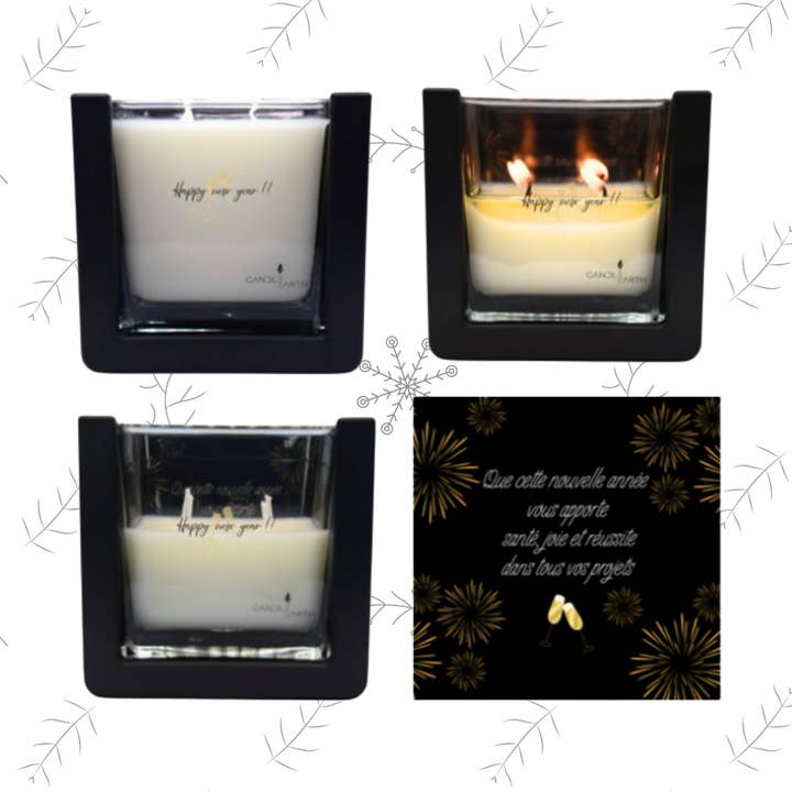 Dekorative Überraschungskerze - Frohes neues Jahr - 🍾 Stella für den Großhandel von Candlearth