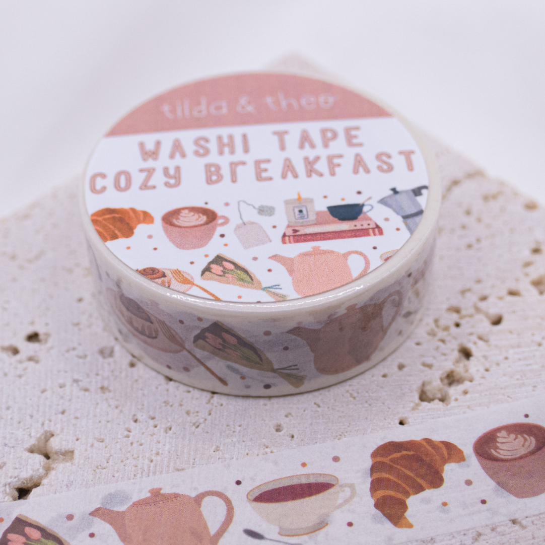 Tilda&Theo – Großhandel Washi-Tape – Washi Tape Frühstück Kaffee Klebeband Breakfast Brunch6