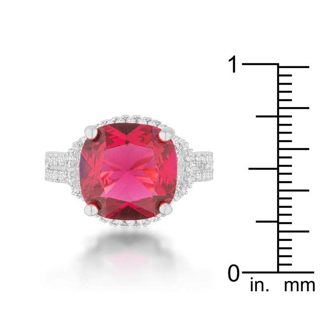 JGoodin - Wholesale Cocktail/Statement Ring - Charlene 6.2ct Ruby CZ Rhodium Classic Statement Ring2