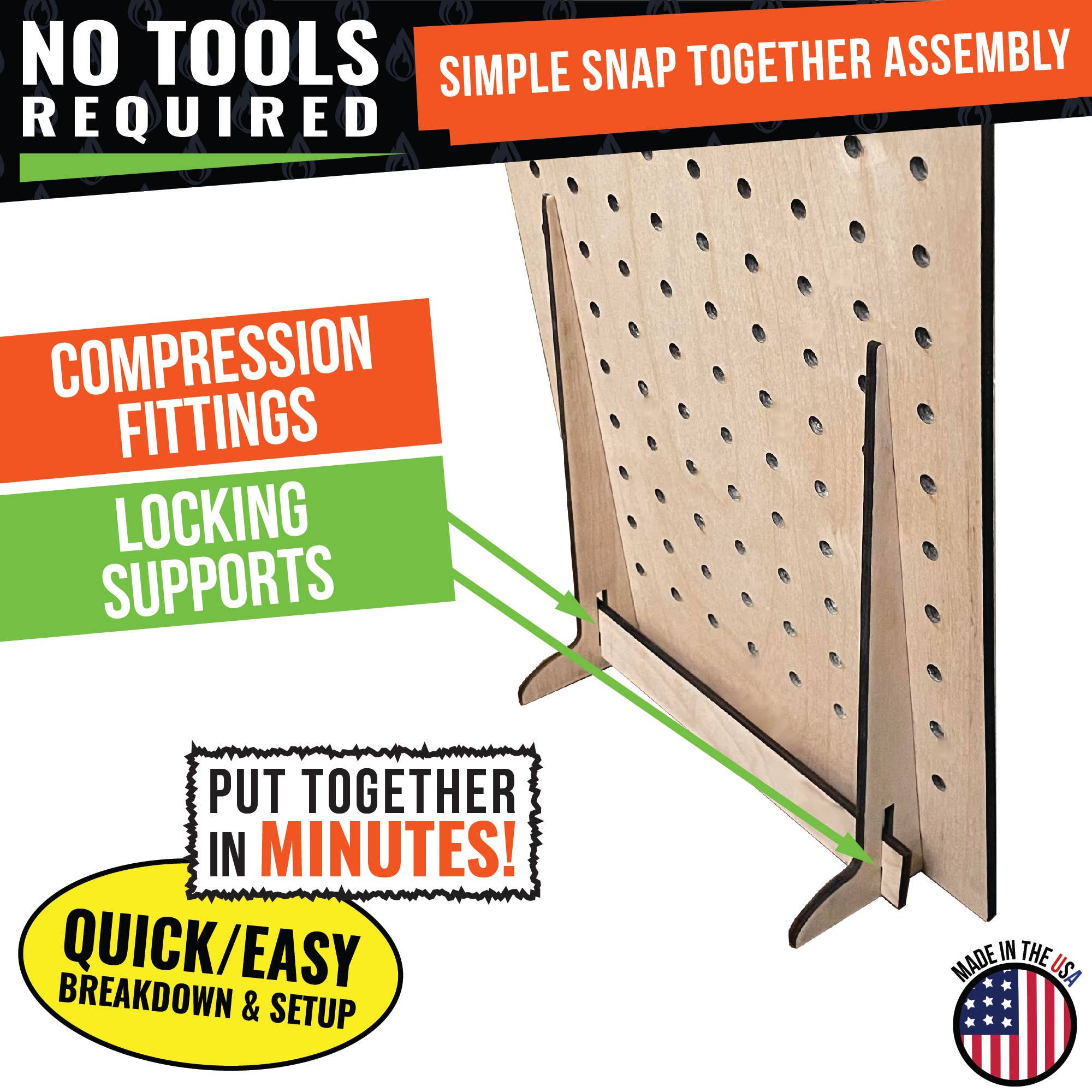 Torched Displays – wholesale Retailer display stand/case – Pegboard Display - Various Sizes and Colors39