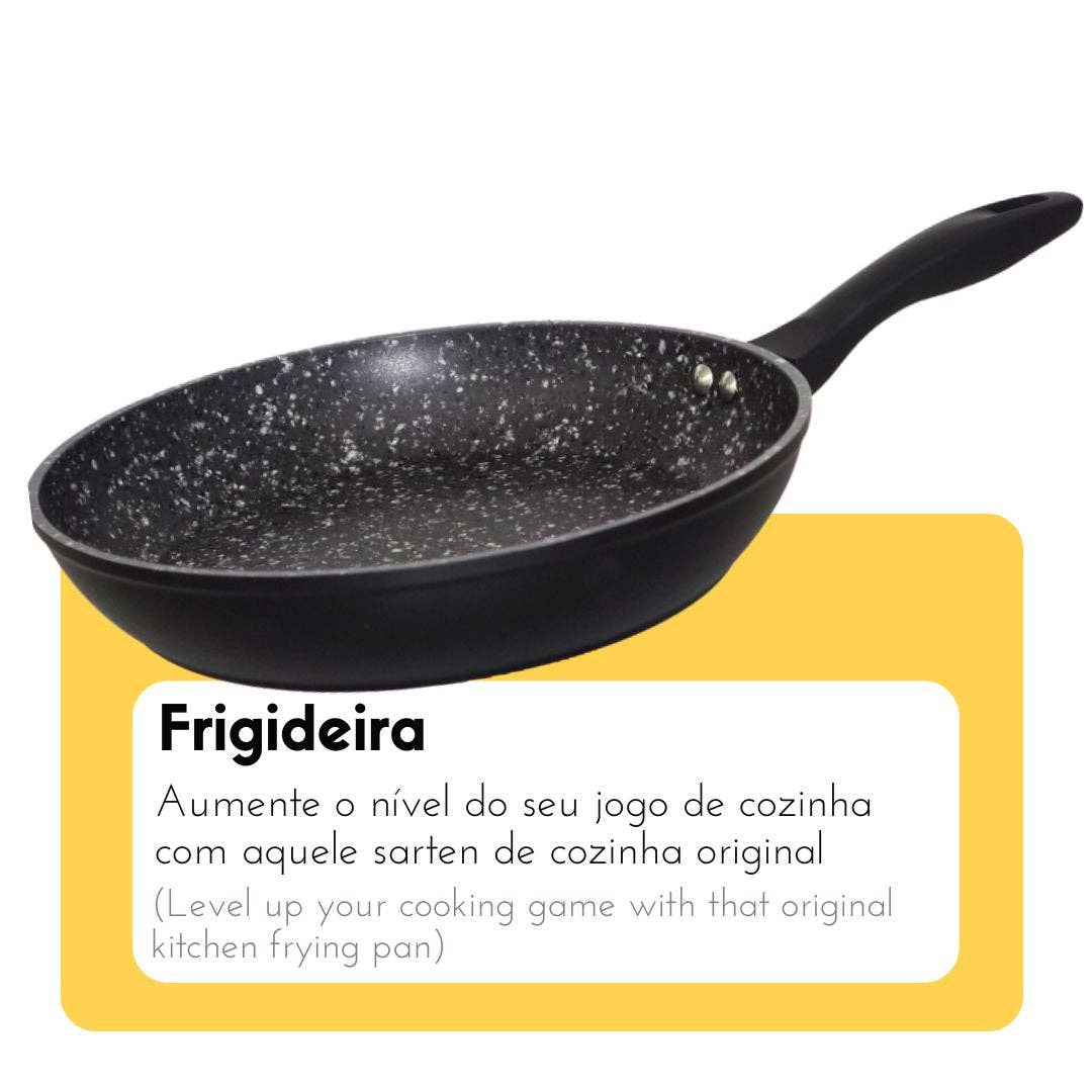 BeShoes Distribuição - Wholesale Cast Iron Skillet - Otyma Black Granite Induction Frying Pan-5605169057sp3