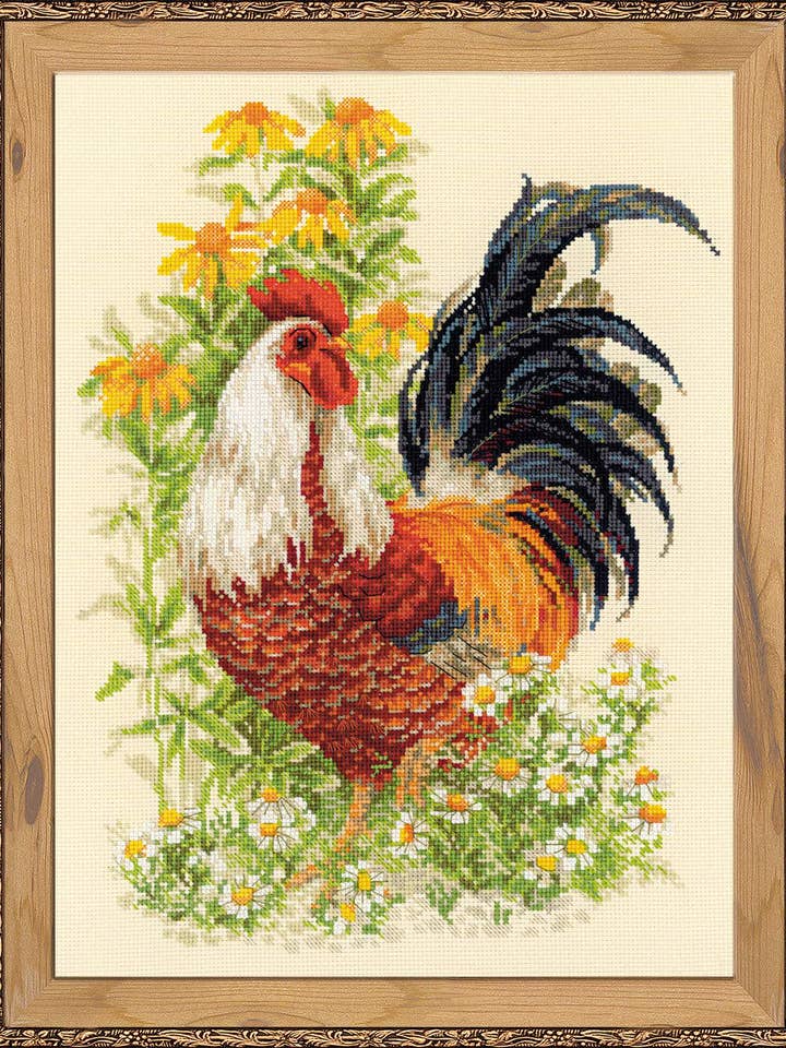Cross Stitch Kit From Riolis 1479 Rooster for wholesale by RIOLIS