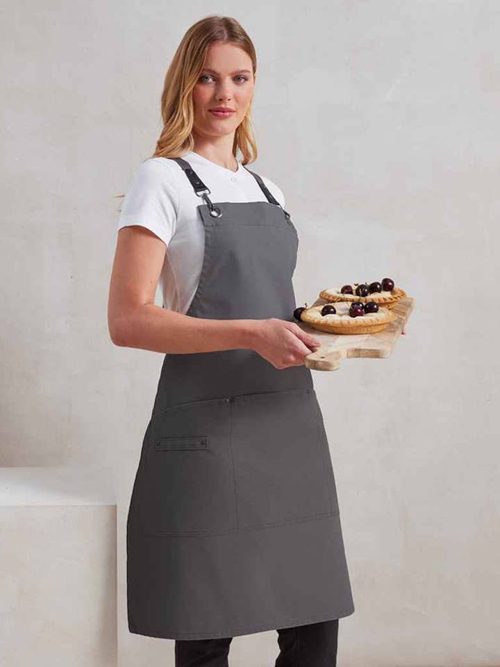 Premier - Clip 'n' Clasp Cross Back Bib Apron for wholesale by Pierre Francis