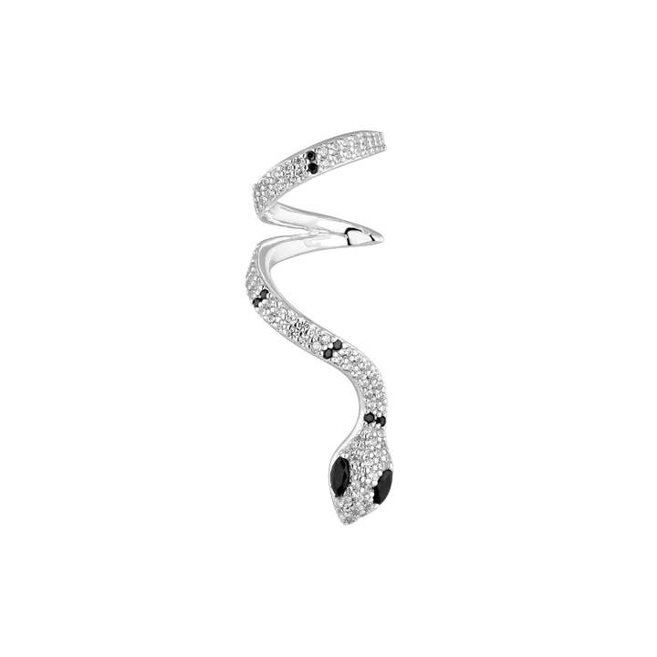 EarCandy Jewelry - Wholesale Cuff/Wrap Earrings - MANIKE SILVER MULTIPLE PIERCING EARRING2
