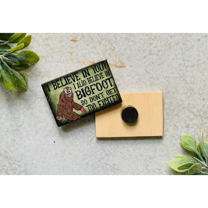 Je crois en toi, aimant, aimant drôle, aimant de réfrigérateur pour la vente par North Fork Mercantile