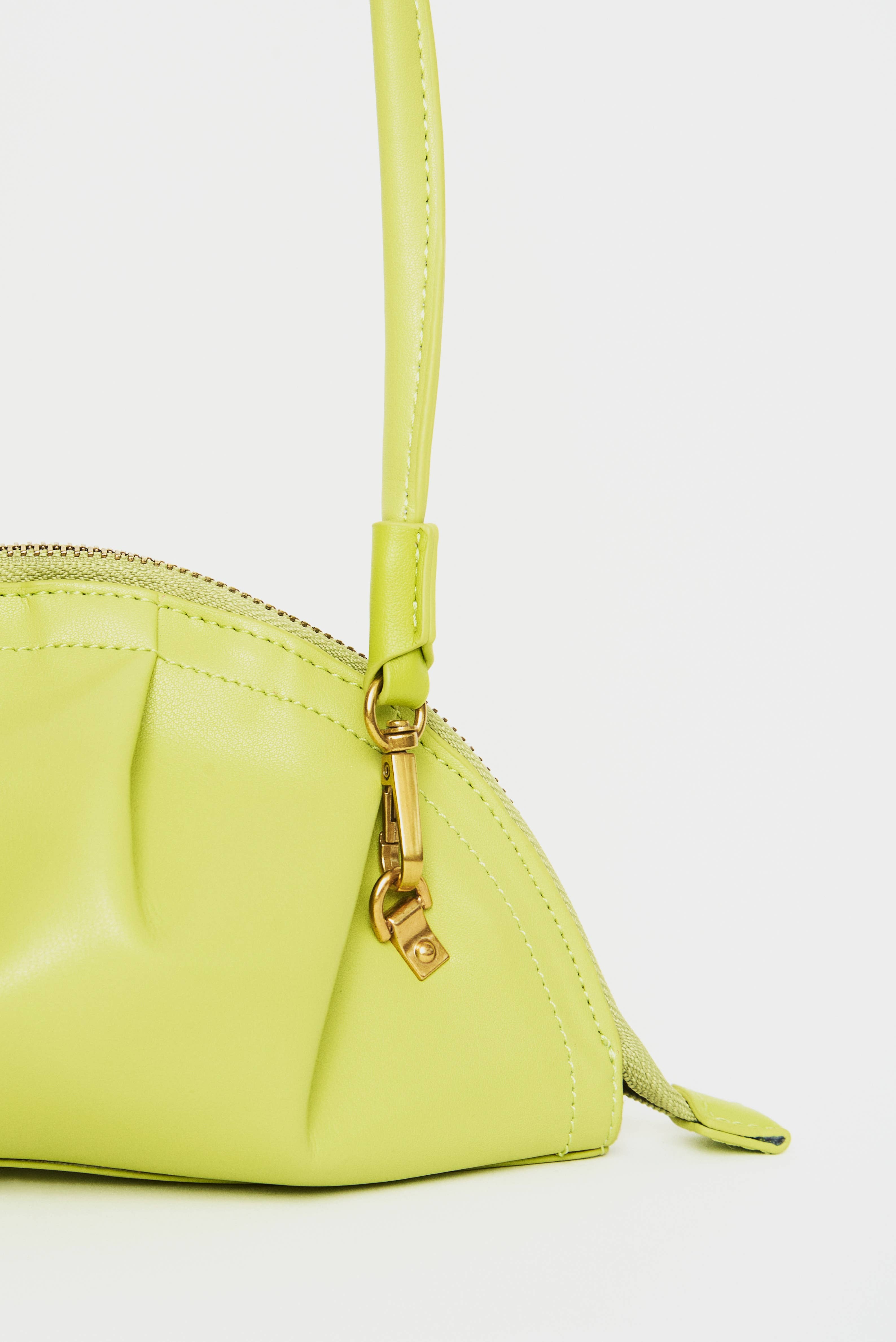 Yunyinrose - Wholesale Top Handle Bag - Women's - Lime green gyoza bag mini beef skin3