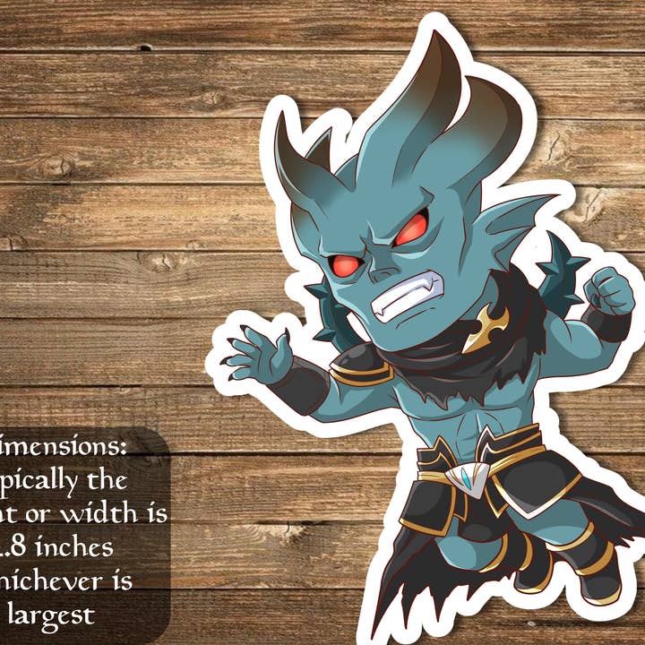 Mega Chibi - Wholesale Sticker - Krav, the Unredeemed Sticker