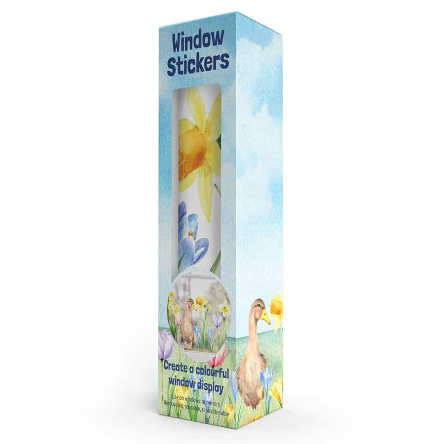 Stickerscape – Decalque de janela/parede por atacado – Adesivos de janela com flores da primavera1