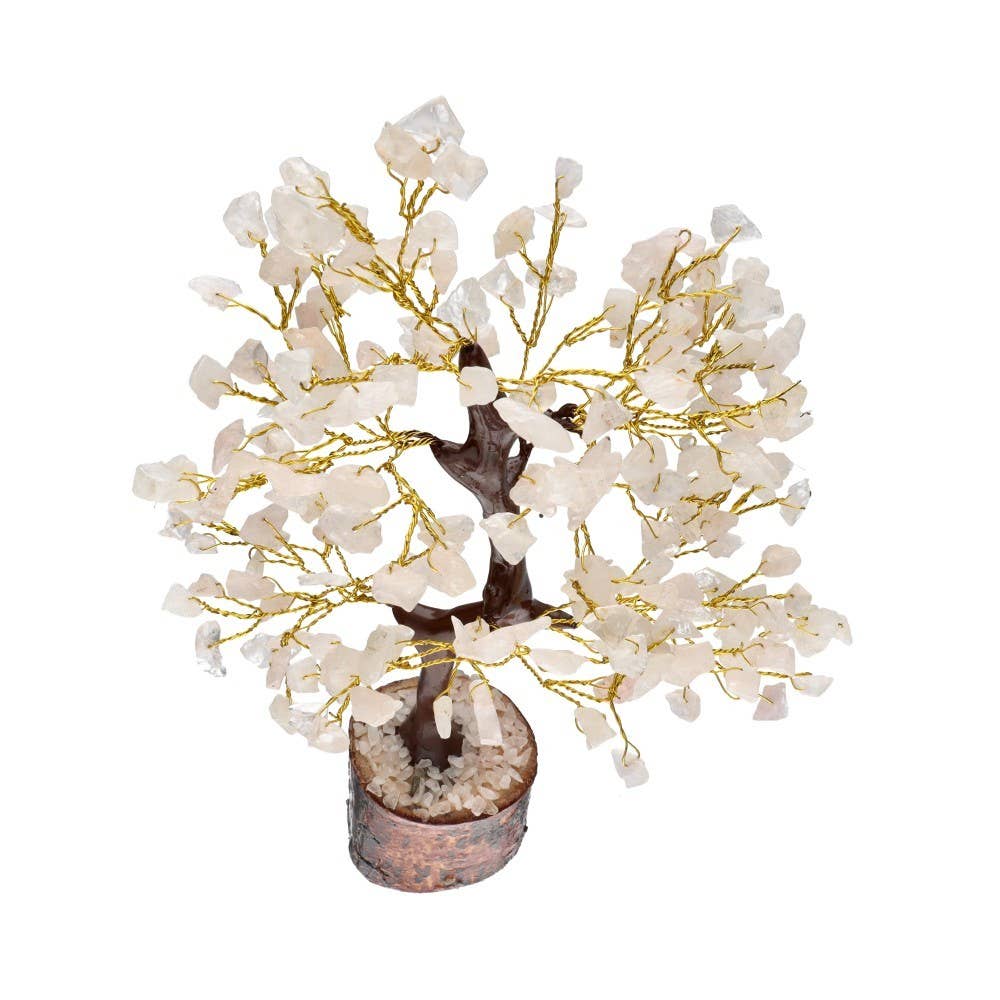 Vives de la Cortada S.L - Wholesale Spiritual Stone/Crystal - Small Rose Quartz Tree with Wooden Base2