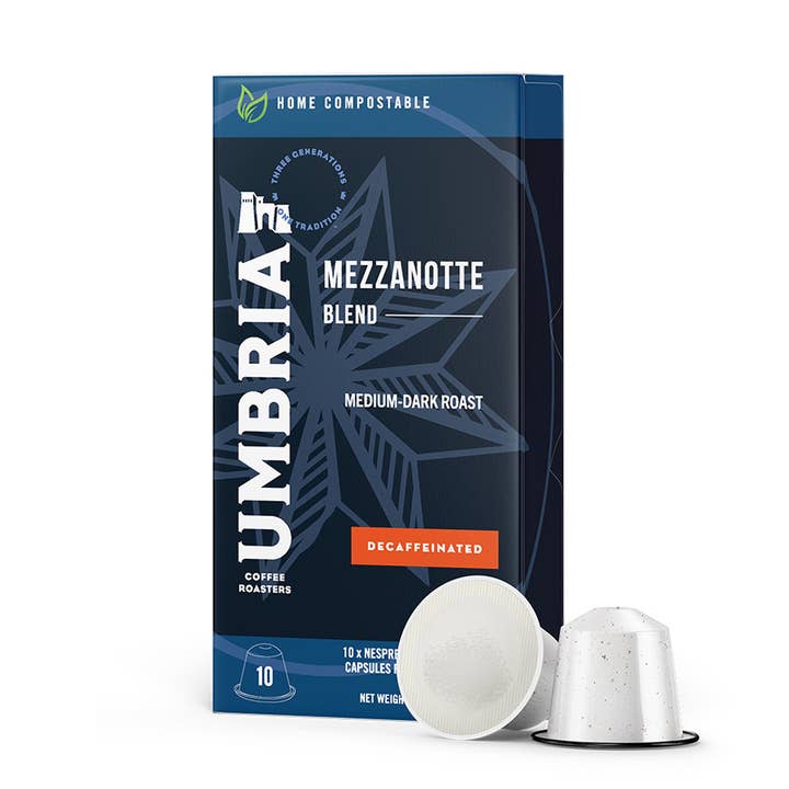 Mezzanotte Blend - Nespresso Compostable Capsules (200 Ct) for wholesale by Caffe Umbria