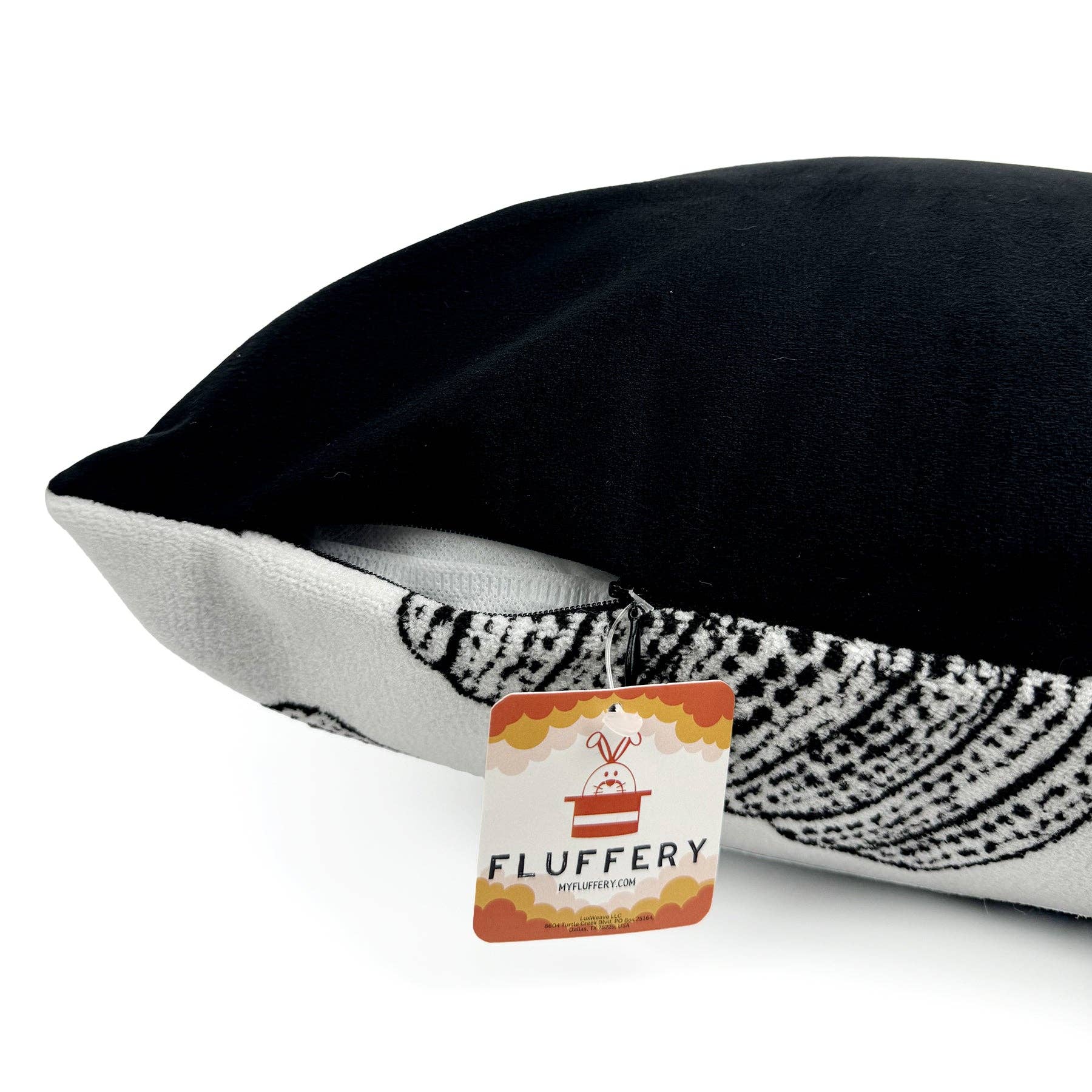 FLUFFERY - Vente Coussin décoratif - Coussin décoratif de vacances en forme de citrouille, noir (45 cm x 45 cm)5