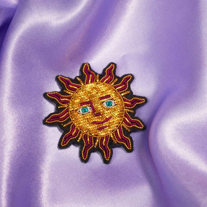 MALICIEUSE - Wholesale Brooch - Handmade Magic Sun Brooch Cannetille Embroidery - Mystic