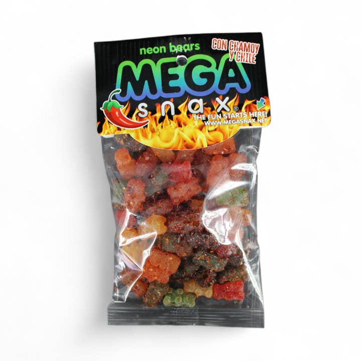 MegaSnax Neon Bears with Chili and Chamoy for wholesale by MEGASNAX