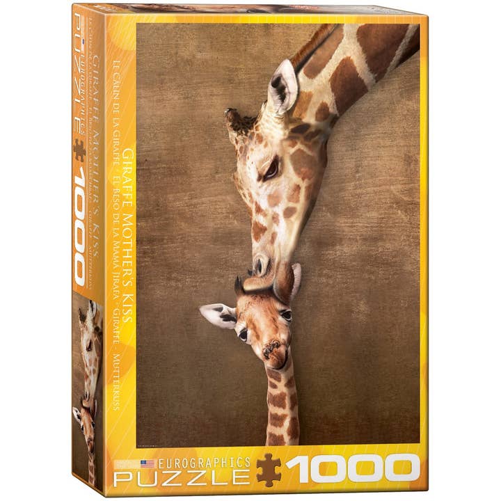 Giraffe Mother's Kiss for wholesale by Eurographics Puzzles USA