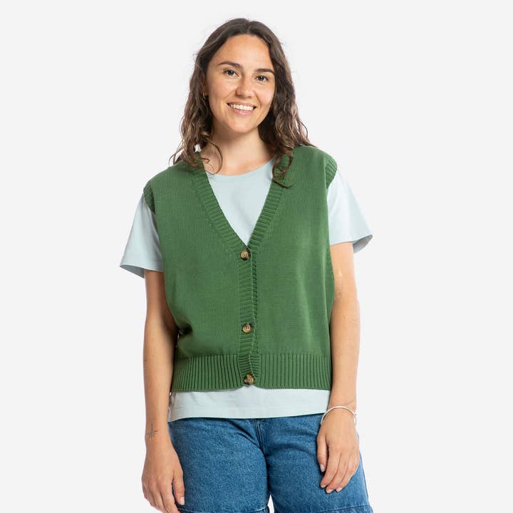 Chaleco de punto cuadrado fir para venta al por mayor de Matona