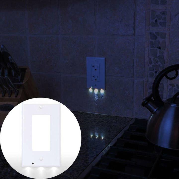 BARSUPPLY - Venta al por mayor Luces nocturnas - Cubierta de enchufe con luz nocturna LED incorporada - 2 estilos