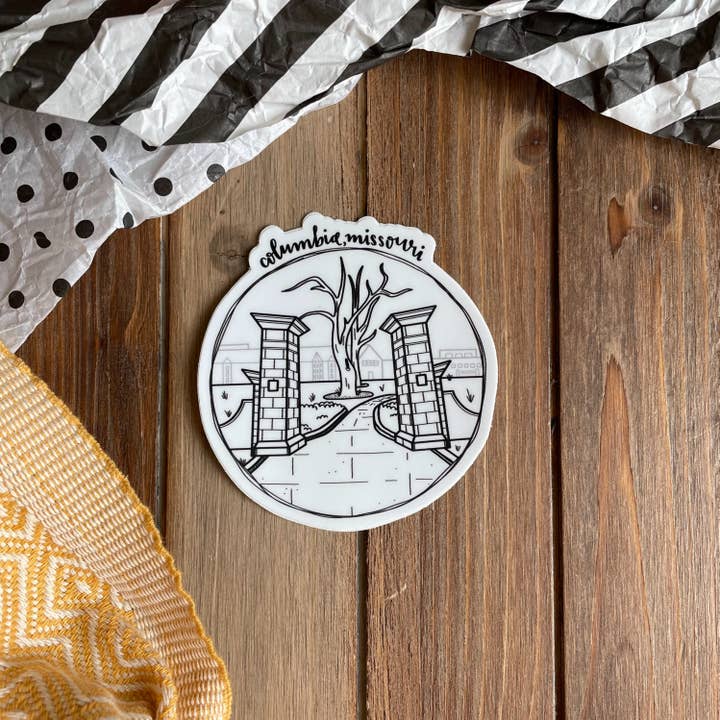 DoodleStation - Wholesale Sticker - Columbia, Missouri Landmarks - Vinyl Stickers3