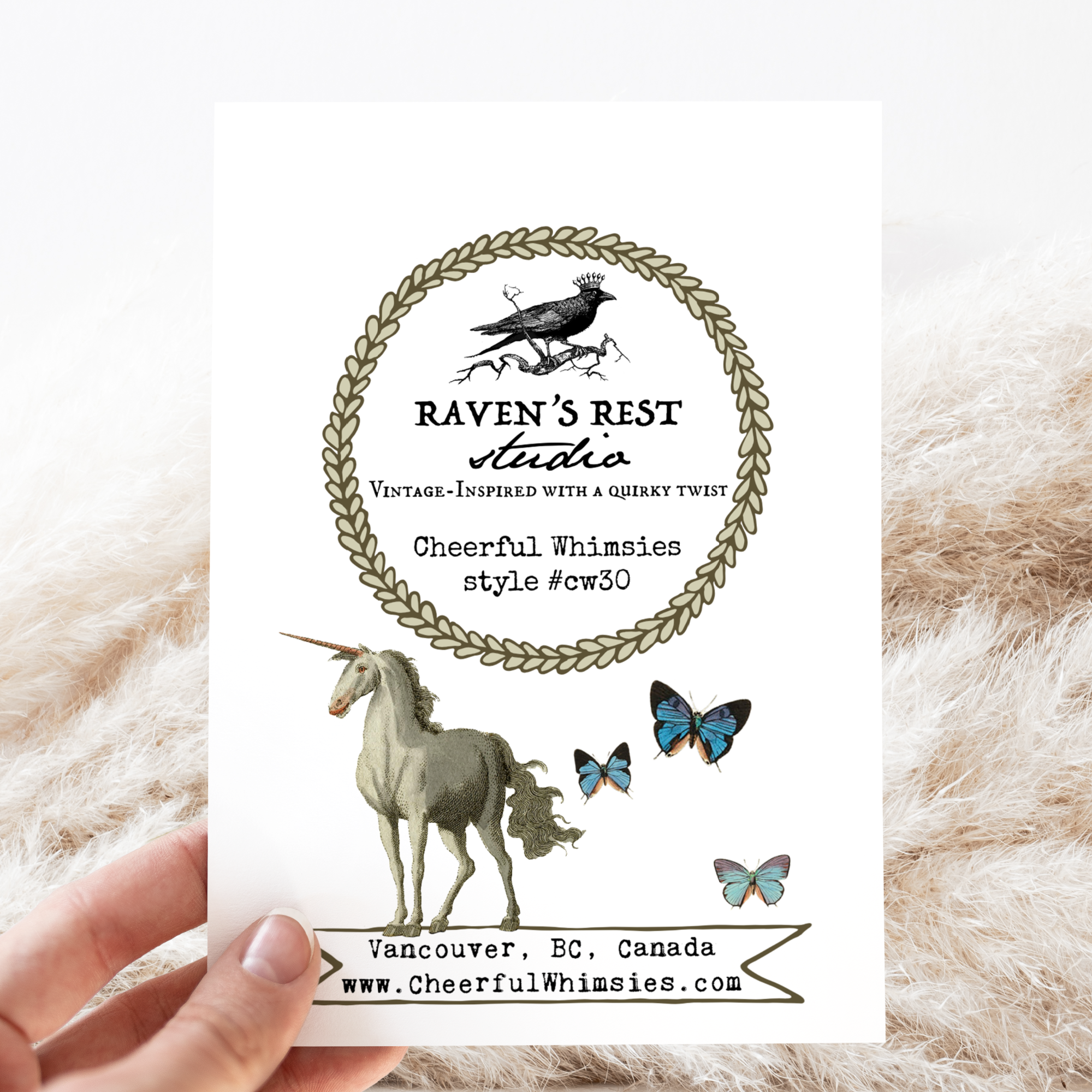 Cheerful Whimsies - Wholesale Birthday Card - Greeting Card. Birthday As Happy As A Unicorn...1