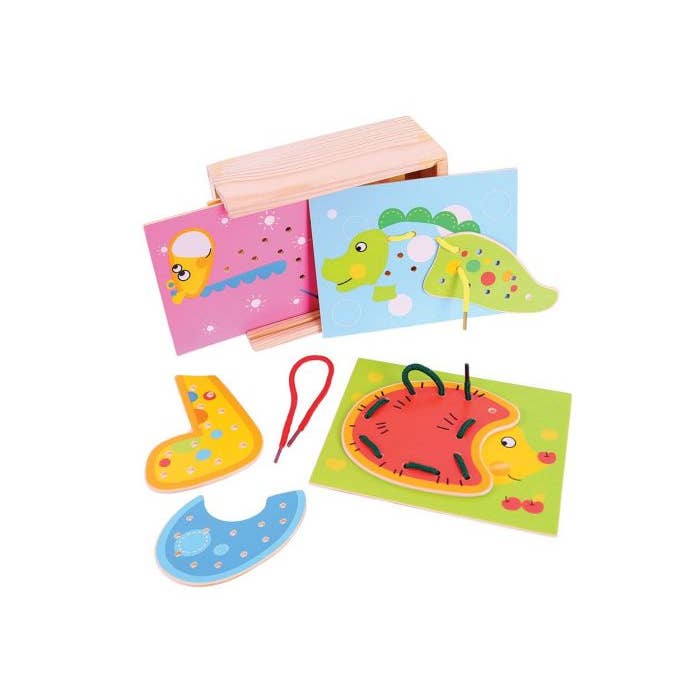 Bigjigs Toys - Wholesale Wood Toy - Kids - Lacing Animals