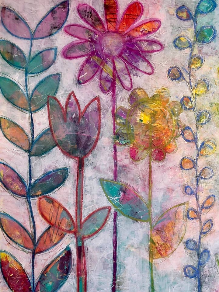 Set de 8 cartes Serendipity pour la vente par Monica Martin Fine Art