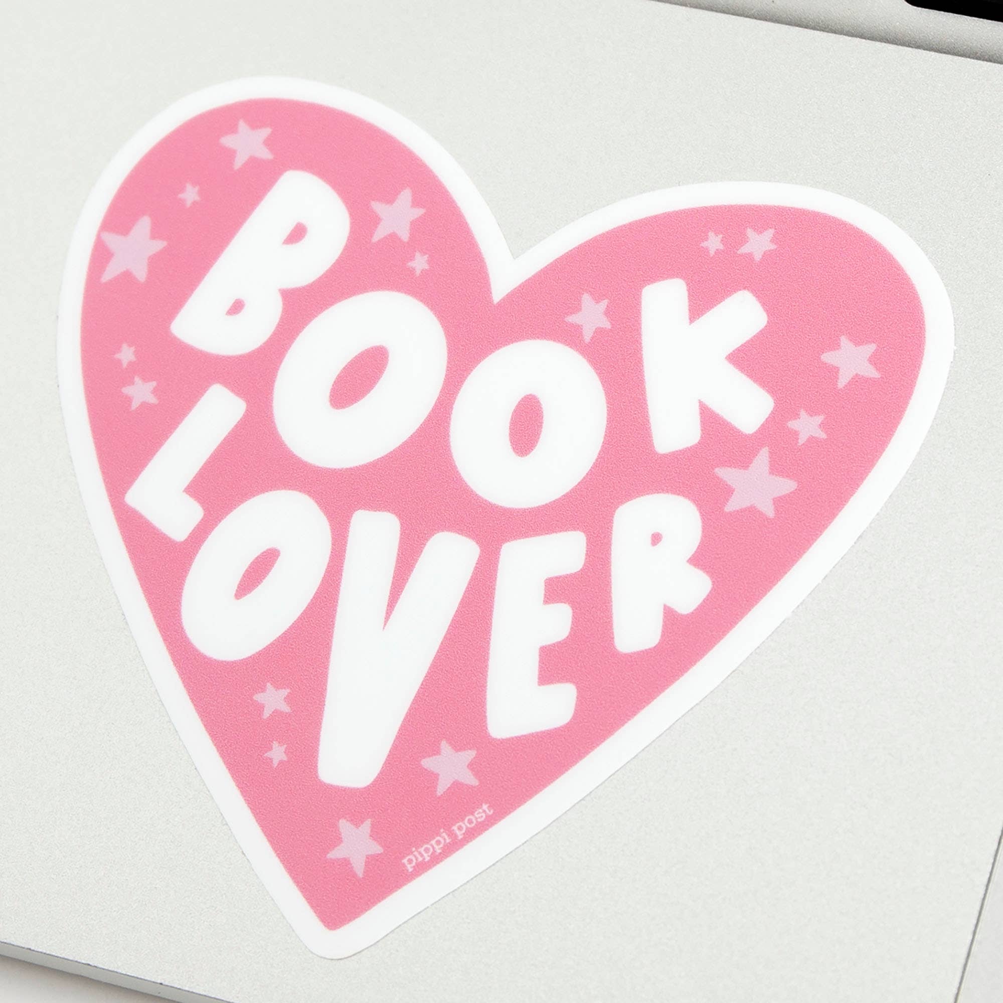 Pippi Post - Wholesale Sticker - Sticker hartvormig met tekst 'Book Lover'2