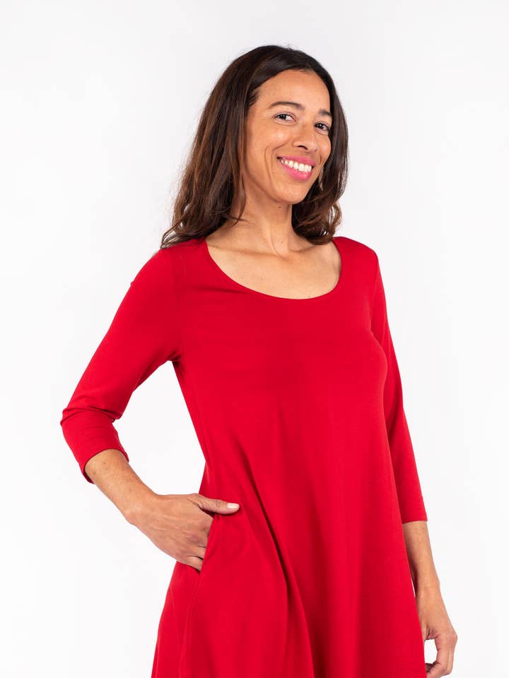 Classic 3/4 Tunic for wholesale by SweetLegs Clothing Inc