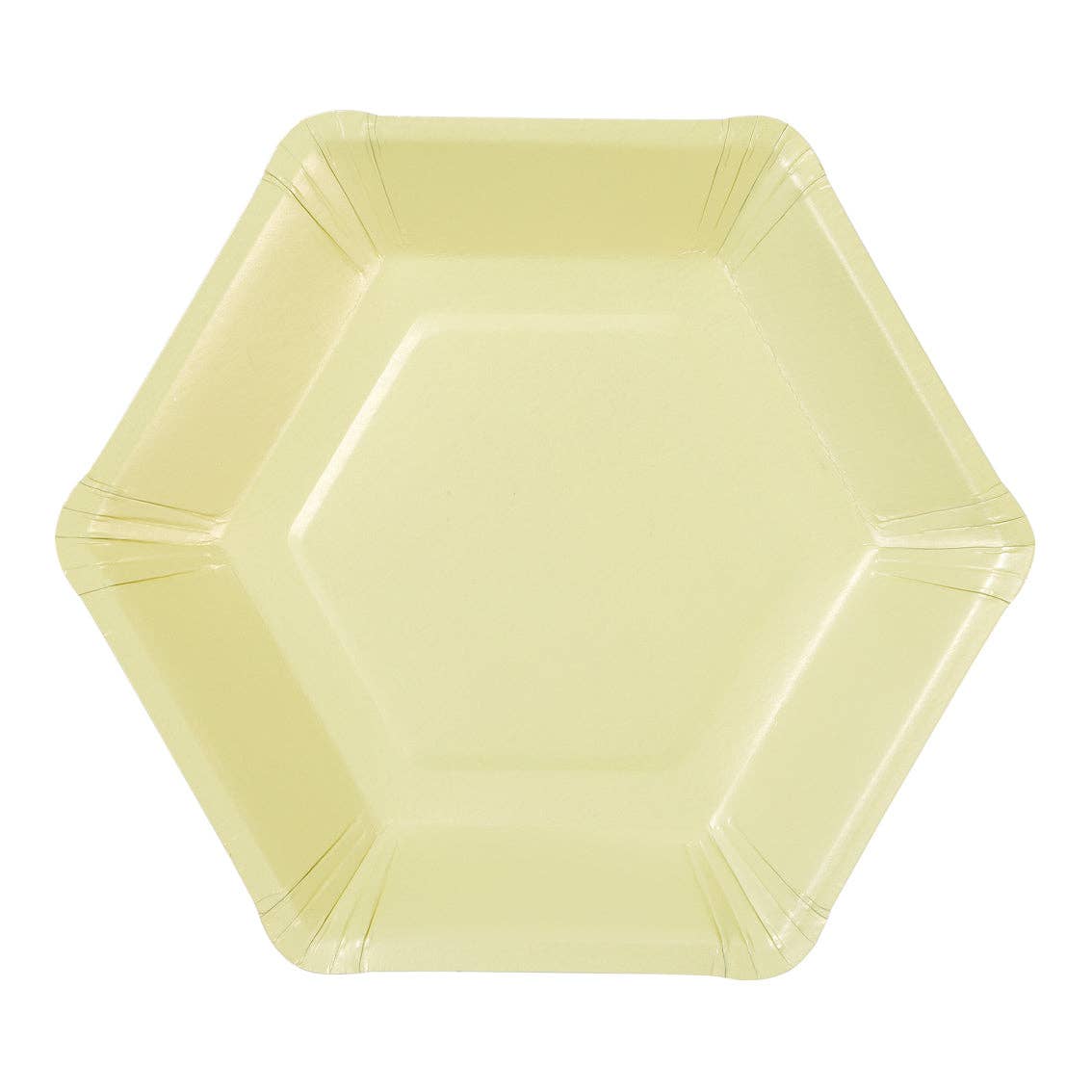 Talking Tables USA - Wholesale Disposable Plate - Pastel Hexagonal Plates - 12 Pack | Party Plates |5