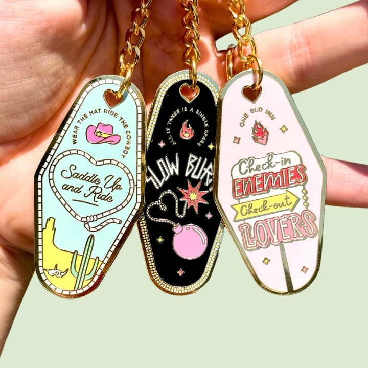 Well Versed Goods - Wholesale Keychain - Women's - Bookish Keychain - Slow Burn