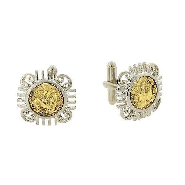 1928 Jewelry Ancient Greek Coin Replica Cufflinks for wholesale by 1928 Jewelry