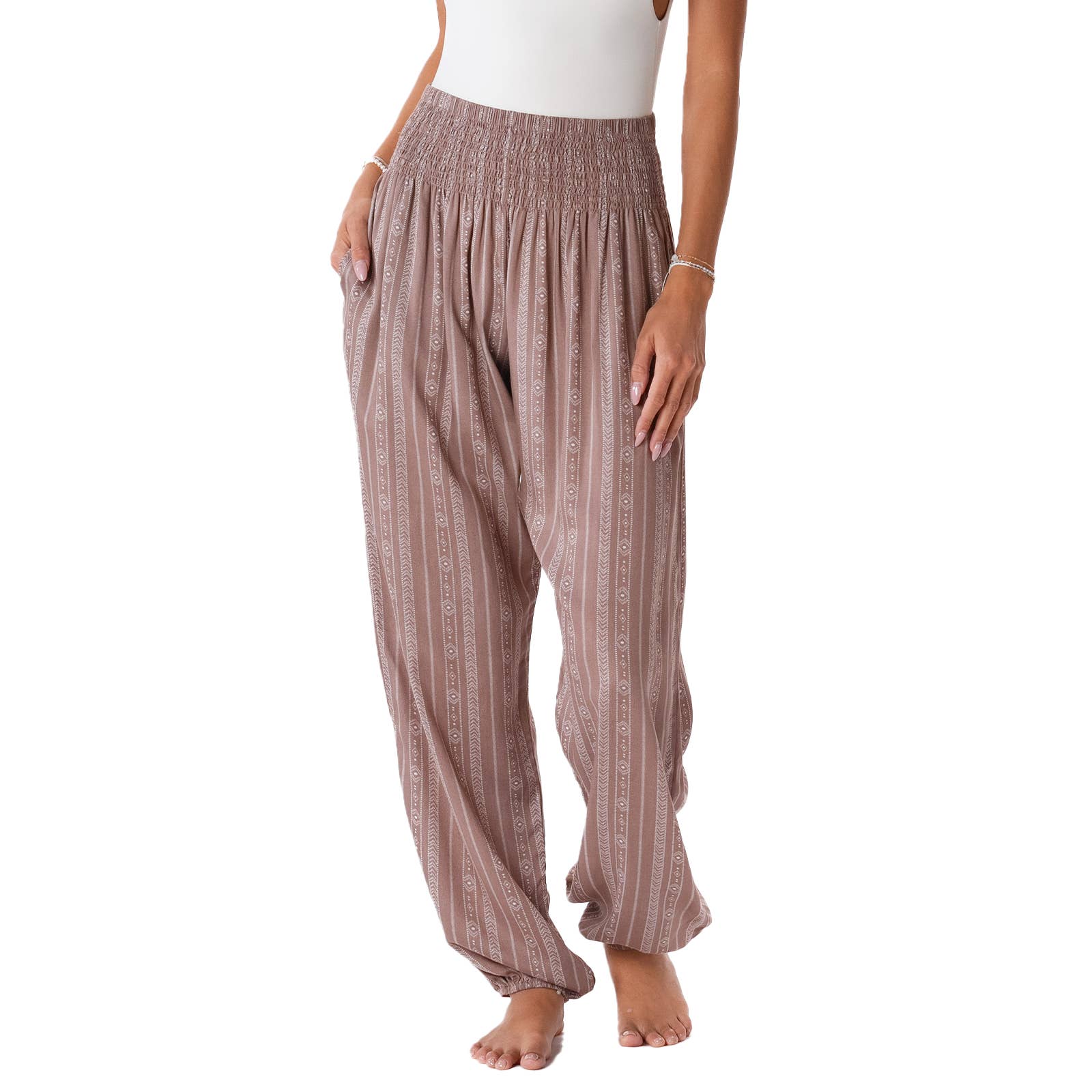 Lotus and Luna - Vendita all'ingrosso Pantalone - Donna - Pantaloni Harem tribali Yao con tasche