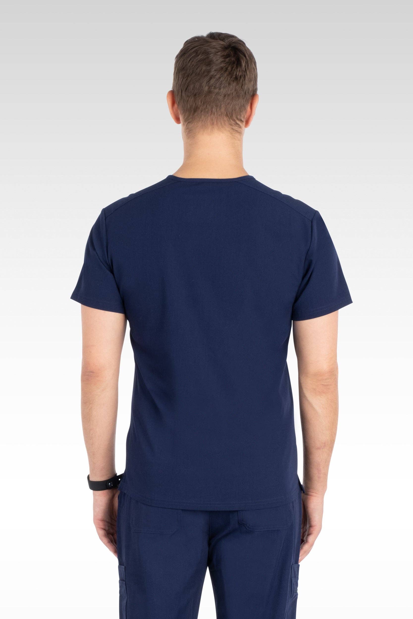 Aura Naturale - Venta al por mayor Uniforme de sanidad - Hombre - Caspian Hombre Clásico Cuello en V con 4 Bolsillos Blusa de Uniforme Médico (95001)18