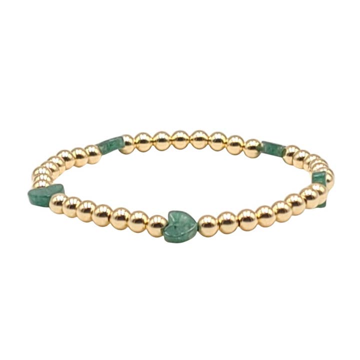 Semi Precious Heart Bracelet for wholesale by Bozkurt Jewelry