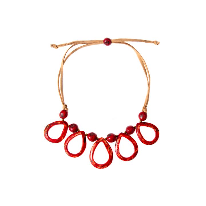 Organic Tagua Jewelry - Wholesale Bib Necklace - Collins Necklace