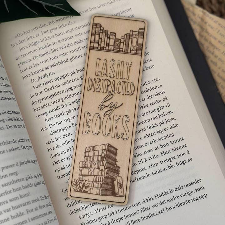 Nordic Book Adventure – Marcador por atacado – Facilmente Distraído - Marcador de madeira1