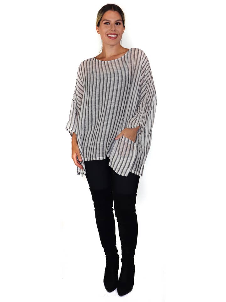 LINEN AND GAUZE - Wholesale Tunic - Women's - 3263 Linen Gauze Tunic
