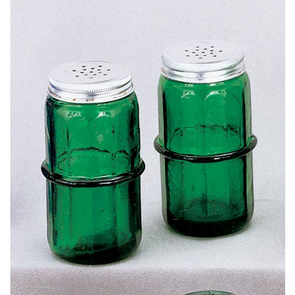 AA Importing - Wholesale Salt & Pepper Shaker Set - Hoosier Style Salt and Pepper Set in Green, Pink & Blue