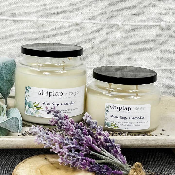 White Sage & Lavender - Vela para venta al por mayor de Shiplap and Sage