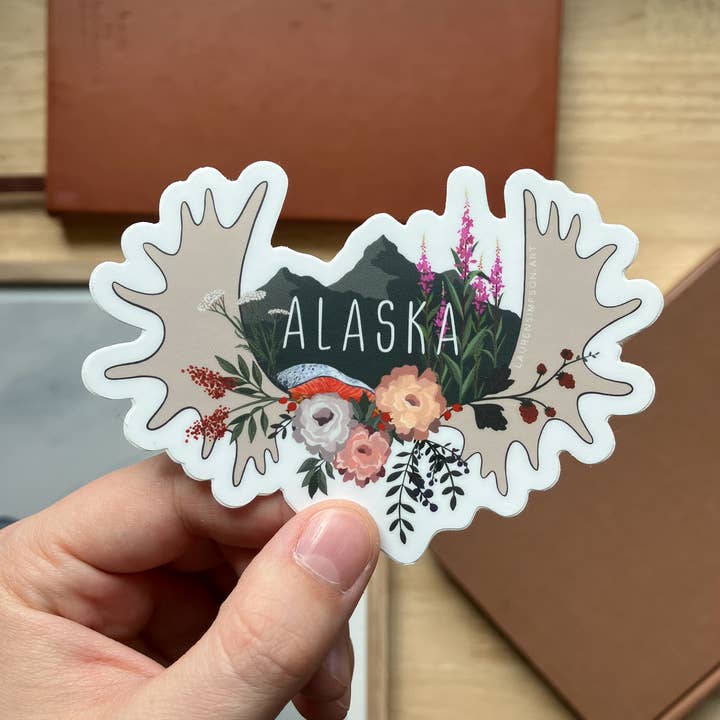 Lauren Simpson Art - Wholesale Sticker - Alaska Sticker