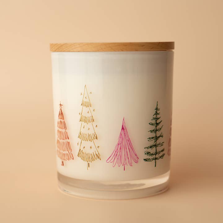 Unplug Soy Candles - Wholesale Jar/Filled Candle - Festive Tree Wrap Soy Candle