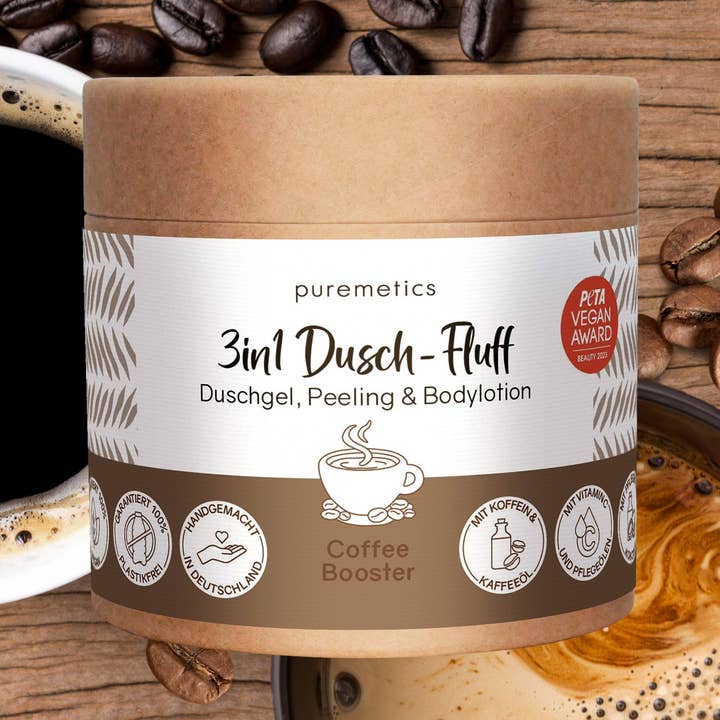 puremetics GmbH - Wholesale Body Wash/Shower Gel - 3in1 Shower Fluff 'Coffee Booster'
