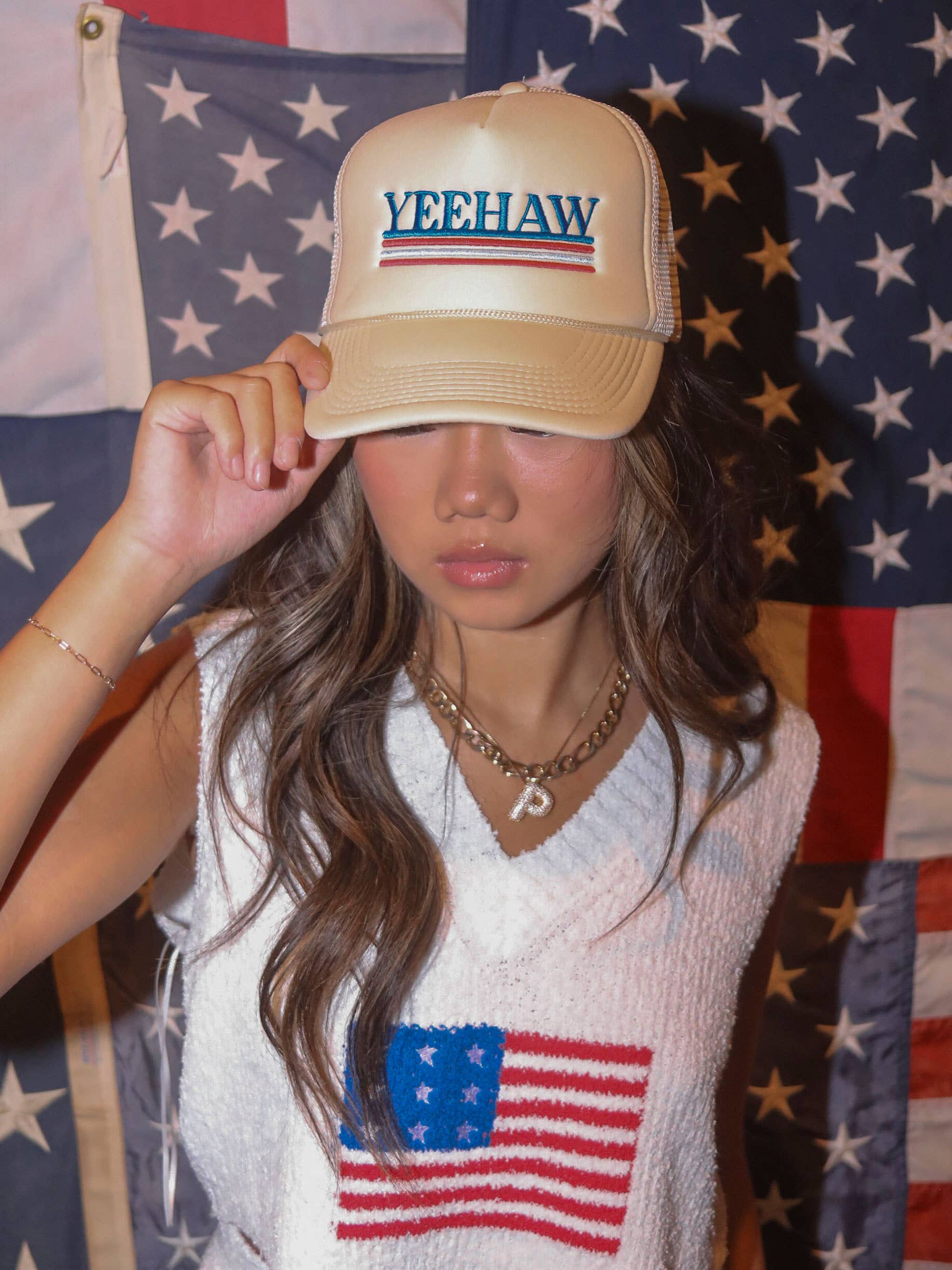 CHARLIE SOUTHERN - Vente Casquette de camionneur – femme - Chapeau de camionneur Yeehaw