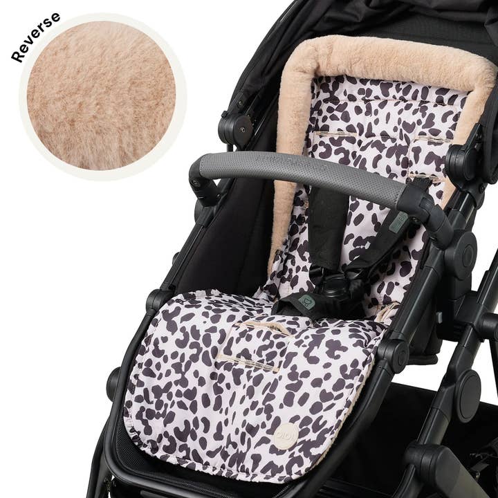 Cozy Fleece Pram Liner - Leopard for wholesale by OiOi