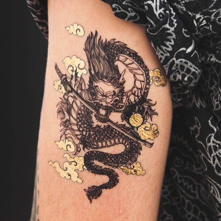 Shinobi Dragon Tattoo (pack of 2) for wholesale by Tattoonie