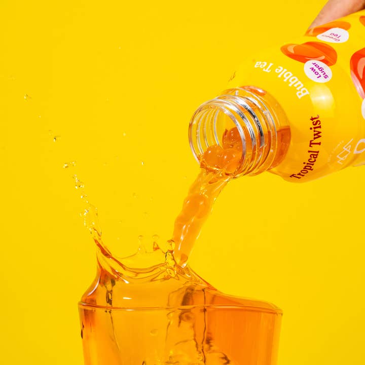 Tempo Tea Bar – wholesale Iced tea – Tropical Twist - Mango & Passionfruit with Popping Boba2