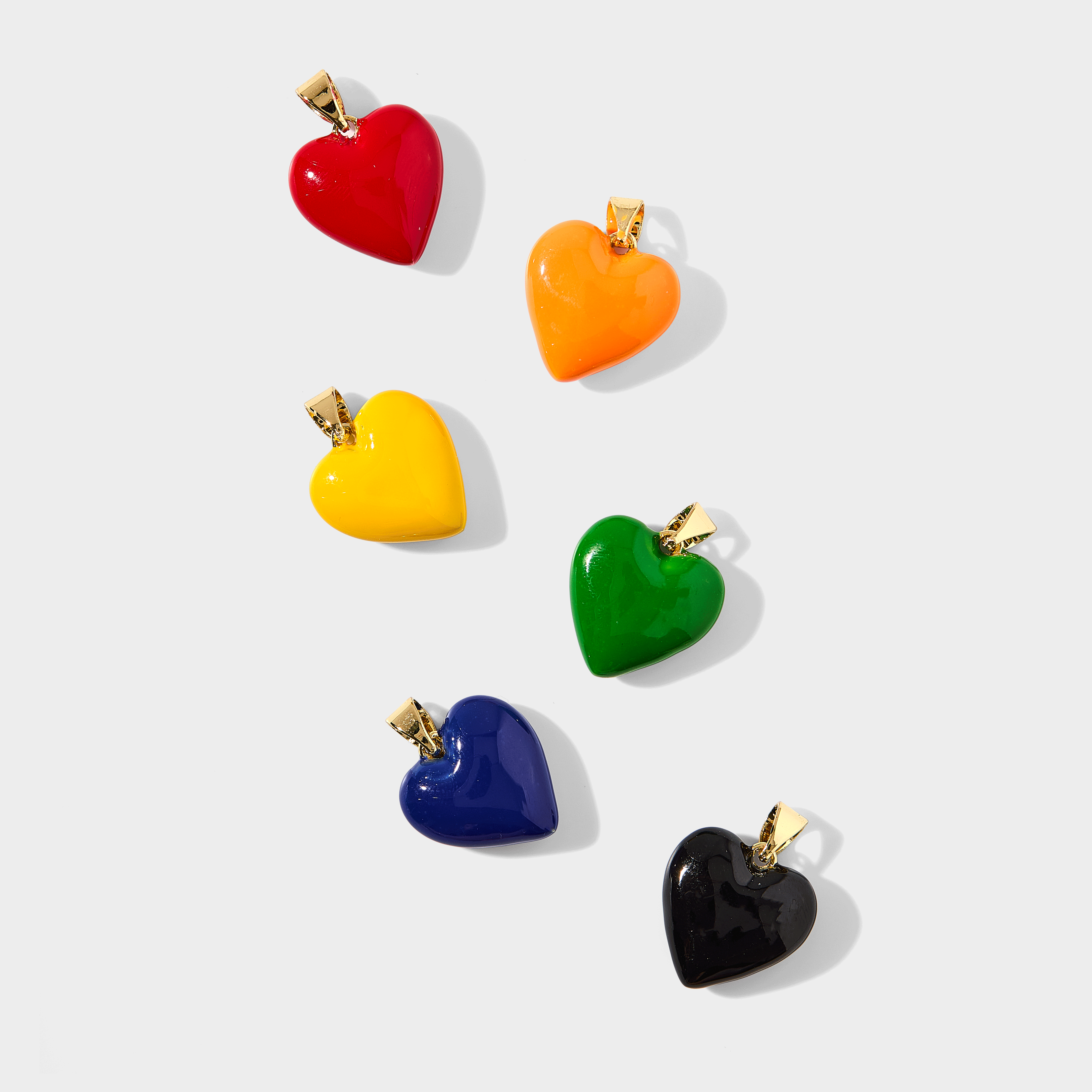 Allie + Bess – wholesale Individual charm/pendant – Reign Enamel Heart Charm3