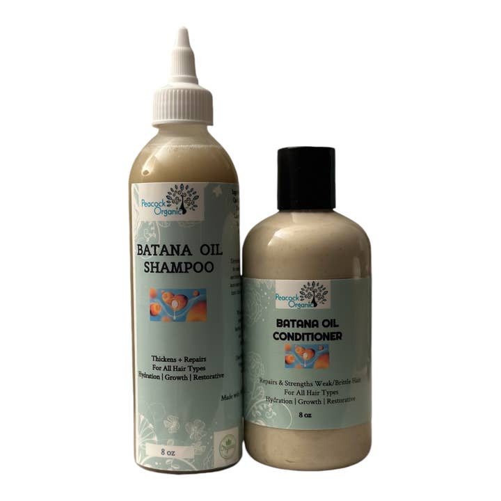 Peacock Organic - Wholesale Hair Shampoo - Batana Oil Shampoo and Conditioner - Rapid Hair Growth
