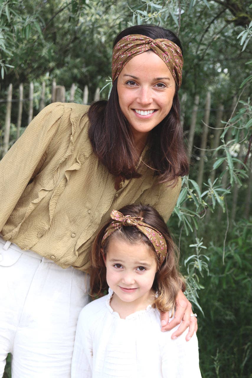 Maho - Wholesale Fashion Headband - Women's - Isa flowers Olive5